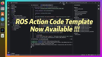 ROS action code template is now available !!!