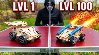 Level 1 vs Level 100 Rocket Car Experiment