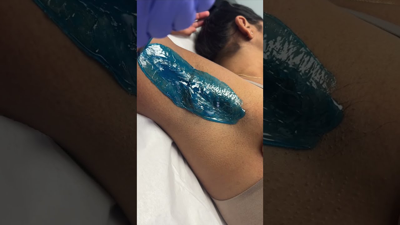 Quick Professional Underarm Wax Using Hard Blue From Starpil Esthetician