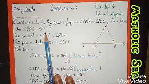 Class 9 maths - Chapter 4 - lines and angles - Exercise 4.2 - Question 5