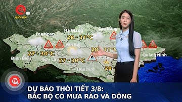 Dự báo thời tiết 3/8: Bắc Bộ có mưa rào và dông | Truyền hình Quốc hội Việt Nam
