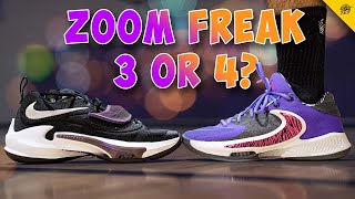 Nike Zoom Freak 3 vs Nike Zoom Freak 4! What's Better?!