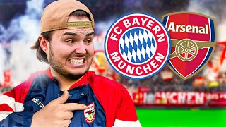 RRRREIN DA !! BAYERN - ARSENAL CL Viertelfinale Stadionvlog (mit nem wahren Bayern Fan)