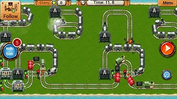 Rail Maze 2 Intelligent Gameplay - Train Puzzle Game - Android Gameplay #2236