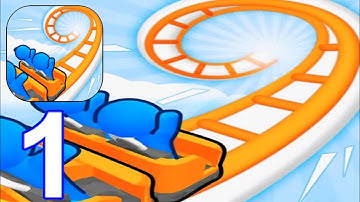 Runner Coaster - Gameplay walkthrough Part 1 Level 1 - 4 (Android,ios)