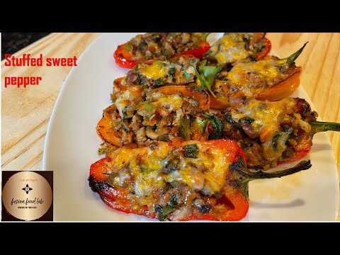 Quick easy Stuffed Sweet Mini Peppers Party Appetizer Recipe with ~ Fusion Food Lab