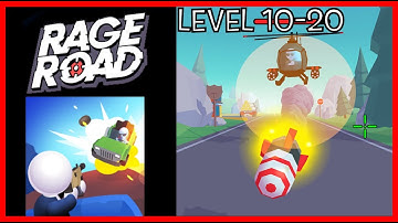 Rage Road 🔥🔫 Gameplay Walkthrough 🎮 Part 2 Levels 11-20  Android