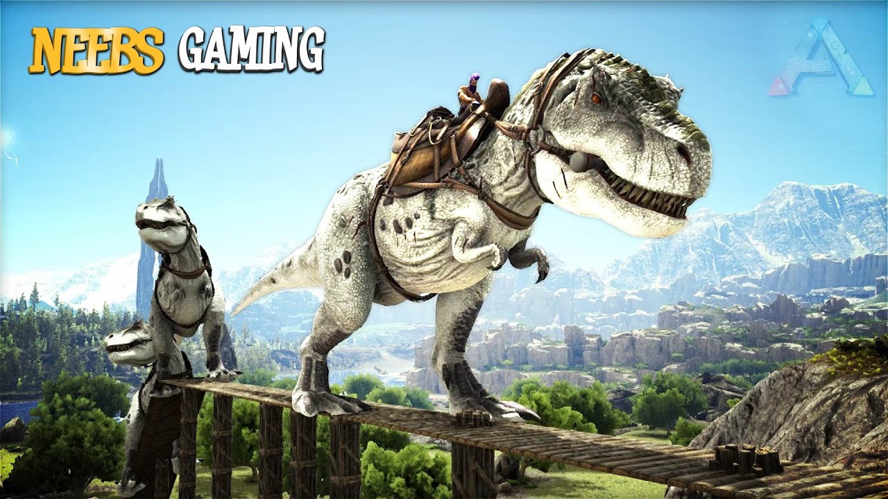 Trex Tight Rope!!! ARK Survival Evolved YouTube