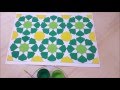 How to draw an Islamic geometric pattern #2 with repetition | زخارف اسلامية هندسية