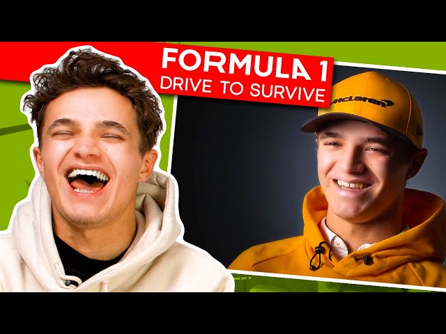 Lando Norris Reacts To Formula 1: Drive To Survive (Season 1 - 4) class=