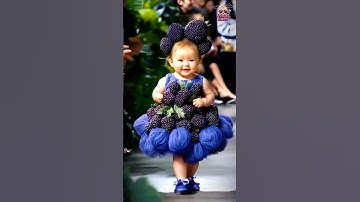 fruit-Themed Fashion Show with adorable kids #kidsfashion #runwayshow #aiart #youtubeshorts #viral