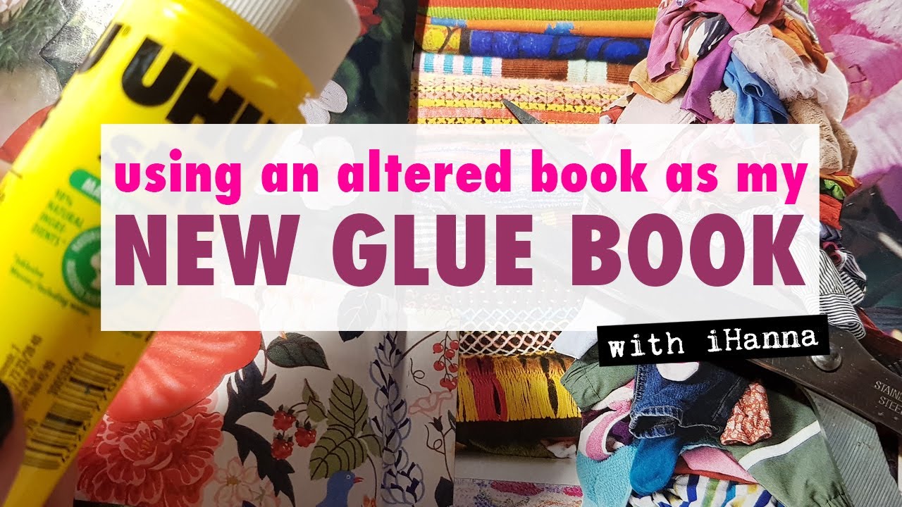 Altered Vintage Readers Digest Glue Book Play❤️Gluing Images/Words 