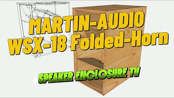 MARTIN-AUDIO-WSX-18 | Folded-Horn Subwoofer | 3D Modeling in SketchUp #speakerenclosuretv
