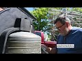 Cleaning bell at Readfield Union Meeting House