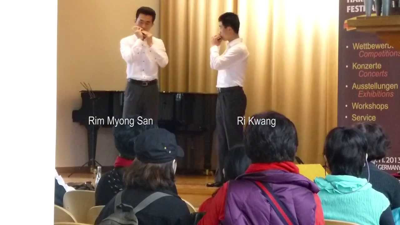 Ri Kwang and Rim Myong San (North Korea) at WHF 2013, Trossingen ...