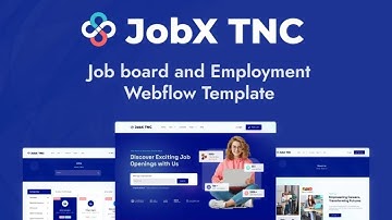 Easy Job Portal Website Setup with JobX TNC Webflow eCommerce Template