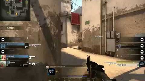 csgo art multi kill 3x with ak 180 degree clutch 1v3