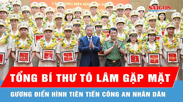Tổng Bí thư Tô Lâm gặp mặt các gương điển hình tiên tiến Công an nhân dân