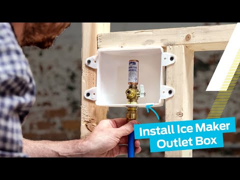 How To Install Ice Maker Outlet Boxes | SharkBite