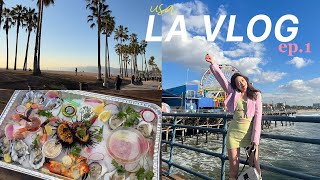 USA VLOG ep1. l พาเที่ยว LA, บรรยากาศช่วง Christmas🎄🎅🏻, Malibu🏖, Santa Monica🎡, Beamsareeda