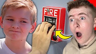 Kid PULLS FIRE ALARM To Get Out Of A Test!