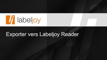 Exporter vers Labeljoy Reader