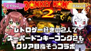 【レトロゲー好きコラボ】さやんごさんとスーパードンキーコング2でも仲良しになろう🐰🐒🐒#3