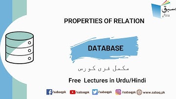 Properties of Relation, Computer Science Lecture | Sabaq.pk