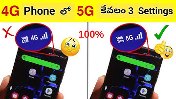 Enable 5G internet in 4G Phone | How to Increase 4G Phone Internet Speed Like 5G | Telugu tech pro