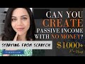 How To Create Passive Income WITHOUT Investing MONEY! | Making Income From SCRATCH! | Evaknows