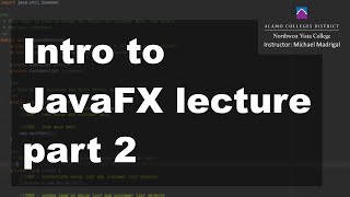 Java 2, Fall 2020 - Introduction to JavaFX Part 2
