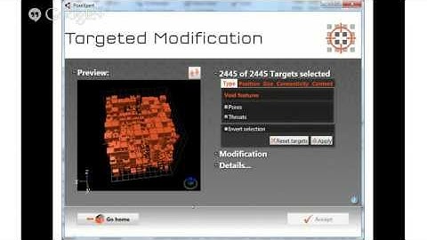 PoreXpert targeted modification