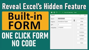 1. Stop Scrolling! Use Excel’s Built-in Data Entry Form (No Code)