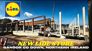 Weeks Work on the Construction site of the New Lidl Store Development| Bangor, Northern Ireland. 