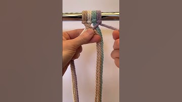 DIY fish tail braid. Learn this beautiful 🤩 macrame braid. #fishtailbraid #macrame #diymacrame