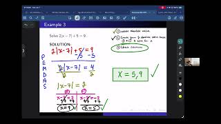 2.7 Solve Absolute Value Inequalities --Summer Lecture #4 (Math 190)
