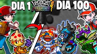 EU PASSEI 100 DIAS FAZENDO FUSÕES DE ONE PIECE no POKEMON INFINITE FUSION