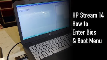how to enter bios or Boot menu on HP Stream 14