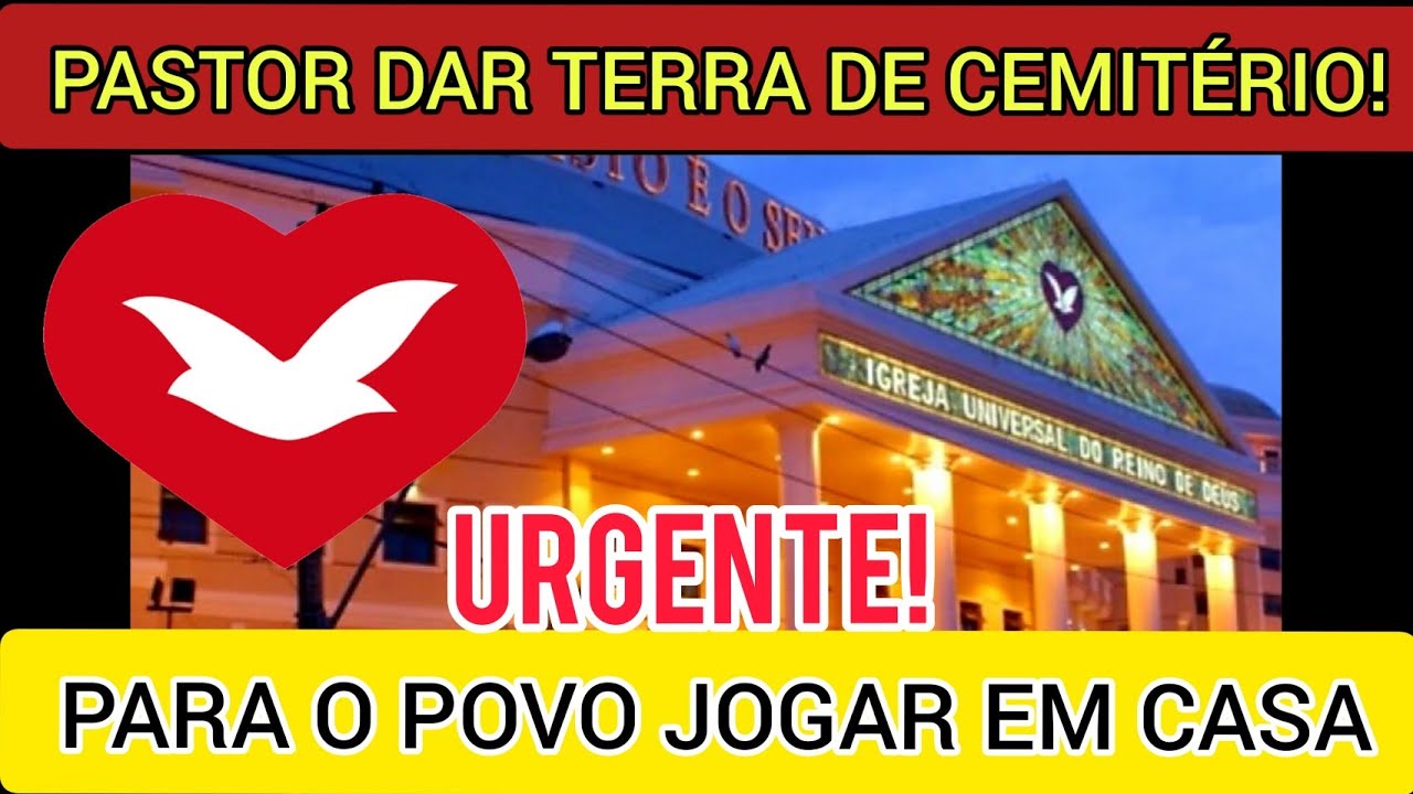 Pastor Dar Terra De Cemitério Para Os Fiéis! Jogar Em Casa. - YouTube