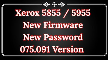 Xerox copier 5855/5955 Firmware New Updated Software Problem || Xerox 5855 Firmware ||