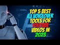 Top 5 Best Ai Voice over tools for YouTube videos  2023 -   Best Free Ai  content Writer  ,