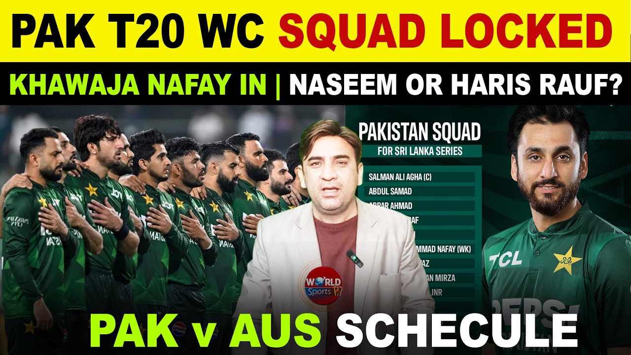 Состав сборной Пакистана на чемпионат мира по T20 2026 года окончательно определен | Расписание м...
