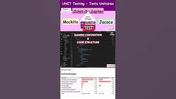 Tests Unitaires - Conventions nommage : classe de test - COMPLET - Full Video available
