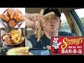 Sonny&#39;s BBQ ☆PULLED PORK PLATTER &amp; REDNECK EGG ROLLS☆ Food Review!!!