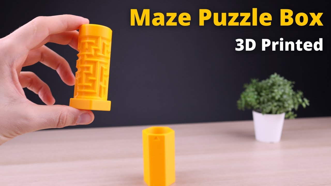 3D Printed Maze Puzzle Box YouTube