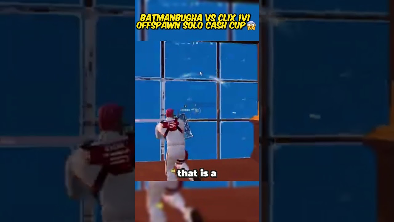 BatmanBugha vs Clix 1v1 in solo cash cup... 🥶