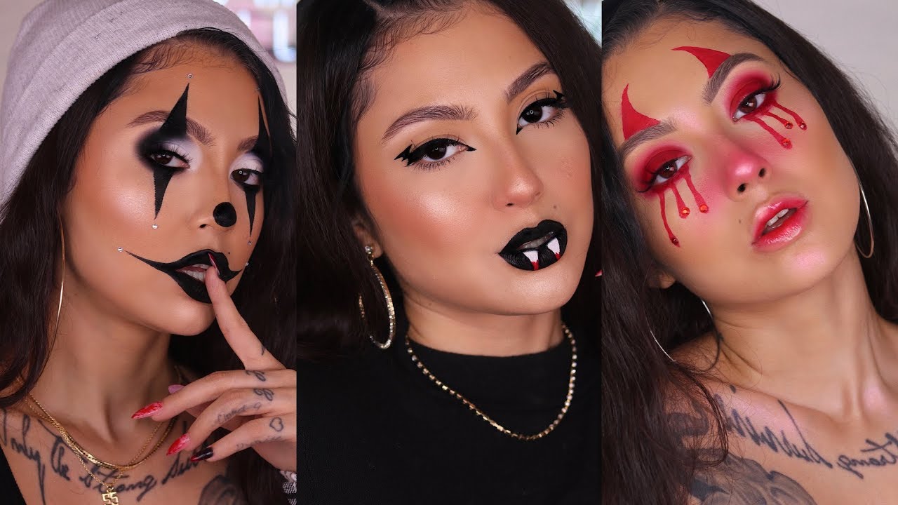 3 last minute halloween makeup ideas that are hella cute and easy - YouTube