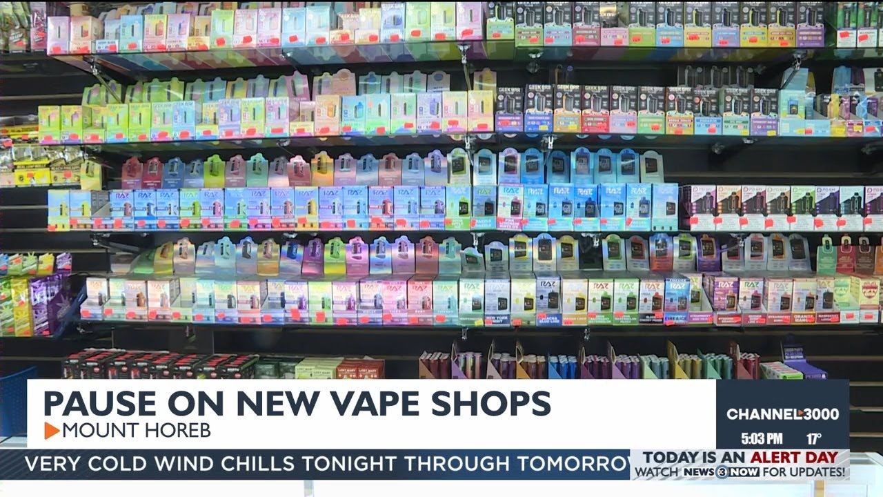 Pause on new vape shops