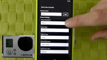 GoPro Hero 2 and 3 Camera Remote Control App for Windows Phone 7 and 8
