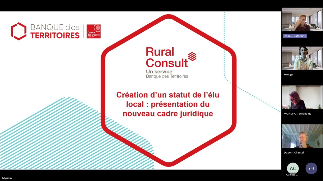 Création d’un statut de l’élu local : présentation du nouveau cadre juridique Replay du 18 déc 2025